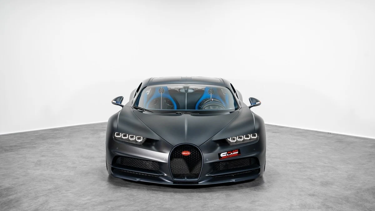 Seller photograph: Bugatti Chiron Sport 110 Ans Steel Blue Carbon fiber / Matte Steel Blue
