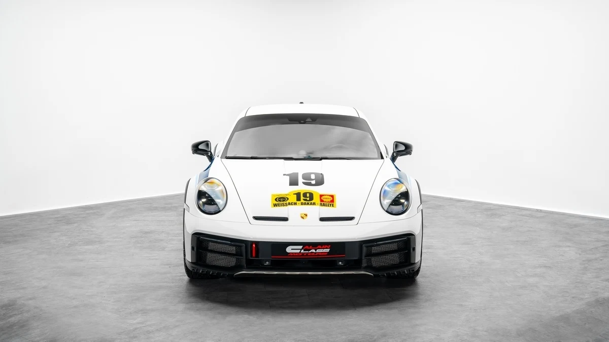 Seller photograph: Porsche 911 Dakar (992) White and blue, Rallye 1971 livery