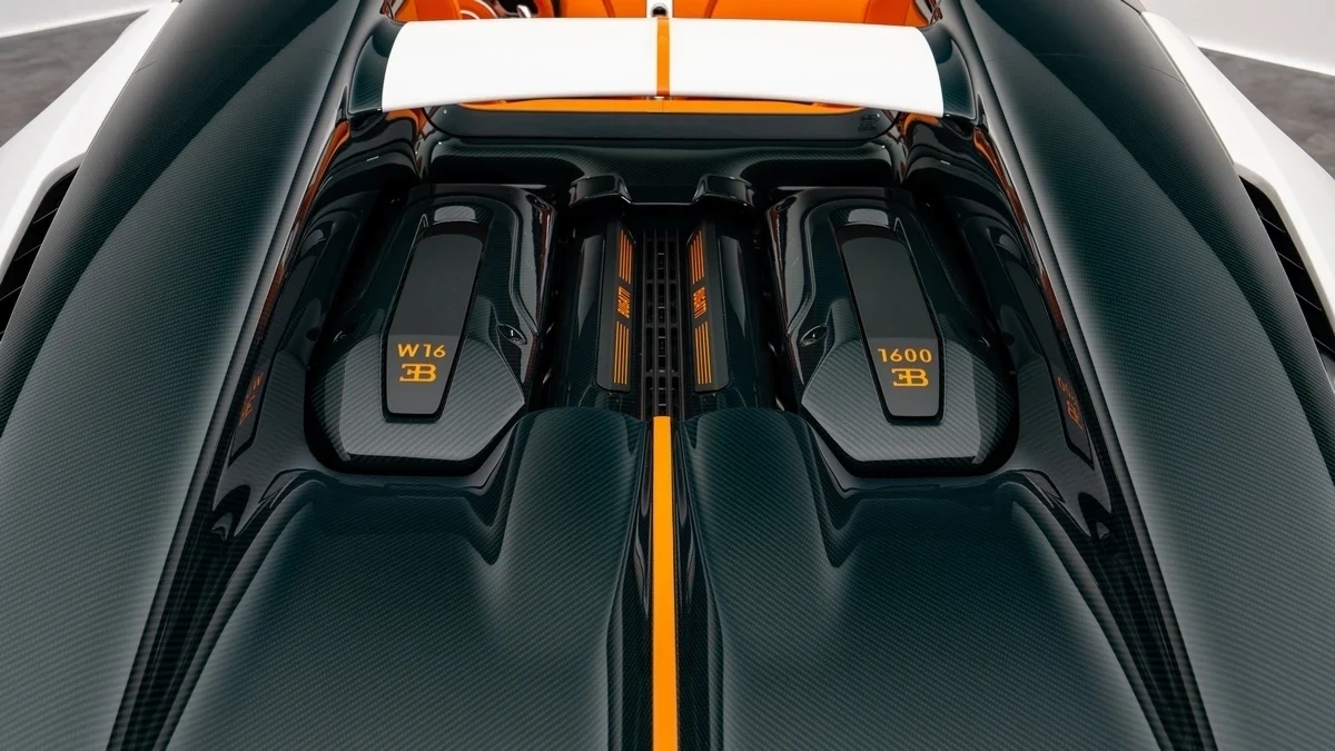 2025 Bugatti W16 Mistral for sale, exterior, White | Green Carbon Fibre