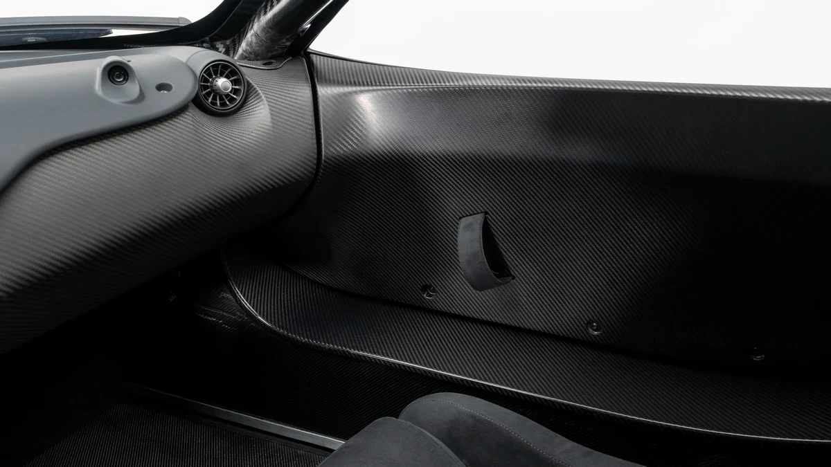2015 McLaren P1 GTR interior, door panel, Black
