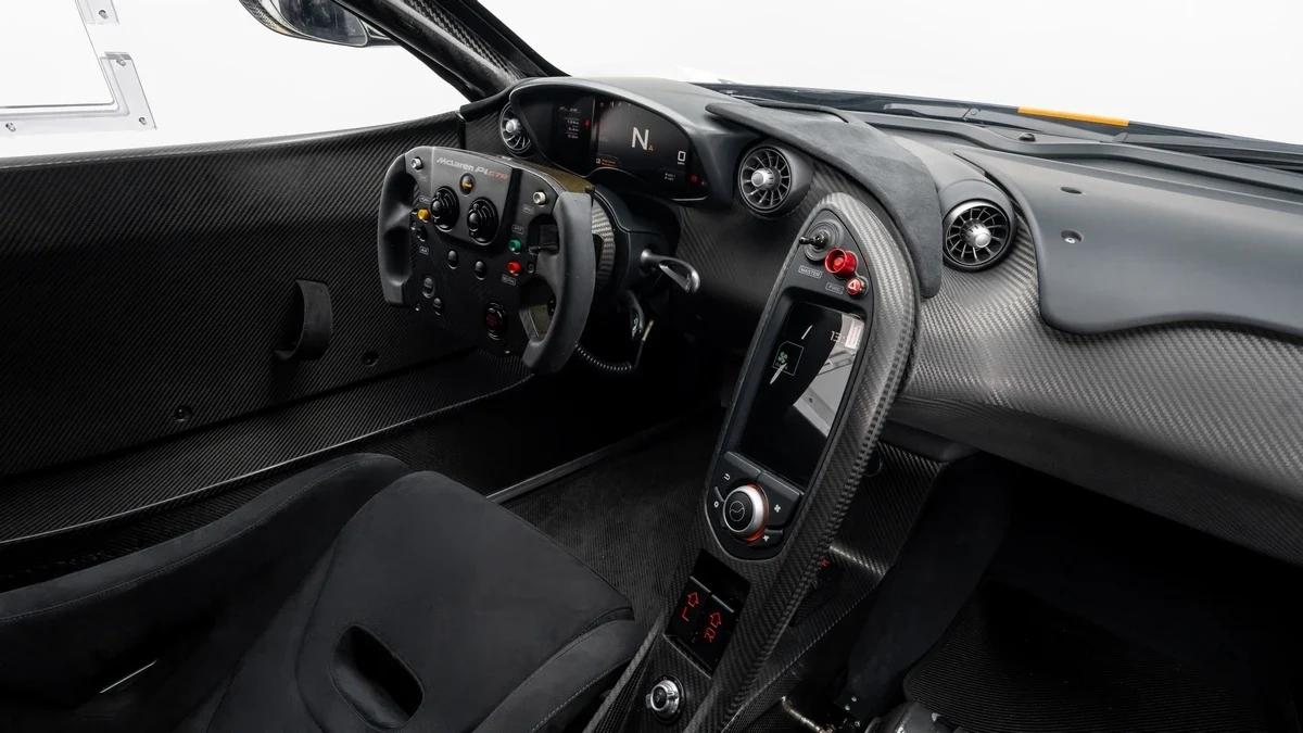2015 McLaren P1 GTR interior, dashboard, Black