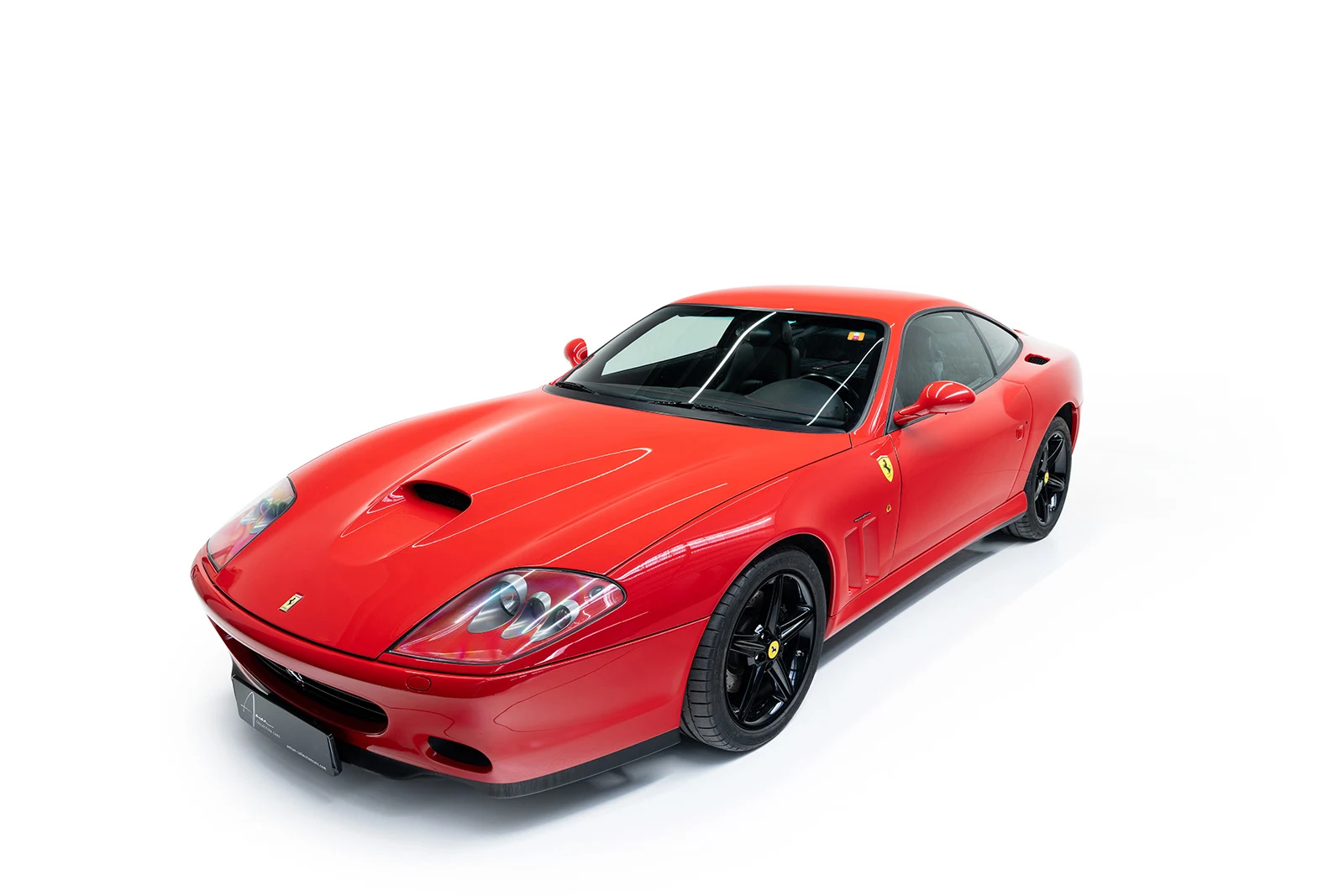 Red Ferrari 575M Maranello, full front three-quarter view