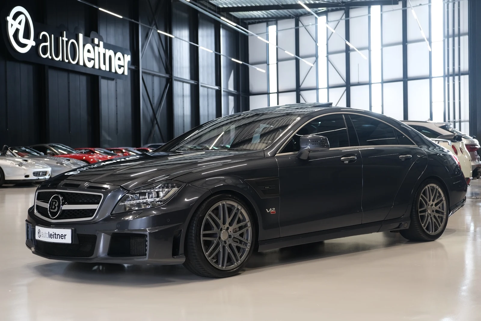 Dark grey BRABUS Rocket 800, full front three-quarter view