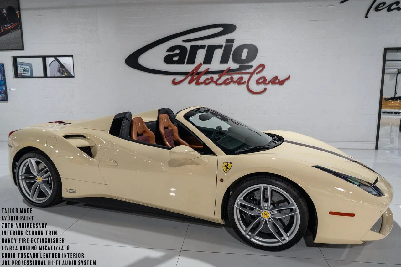 2018 Ferrari 488 Spider 70th Anniversary Tailor Made, 2/20