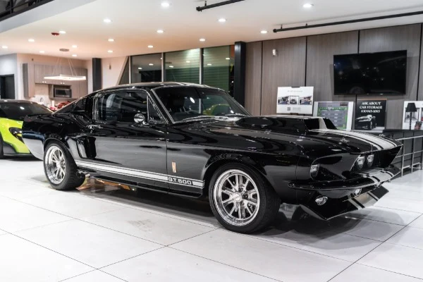 Ford Mustang Fastback Boss 557 Restomod photographed at Chicago Motor Cars