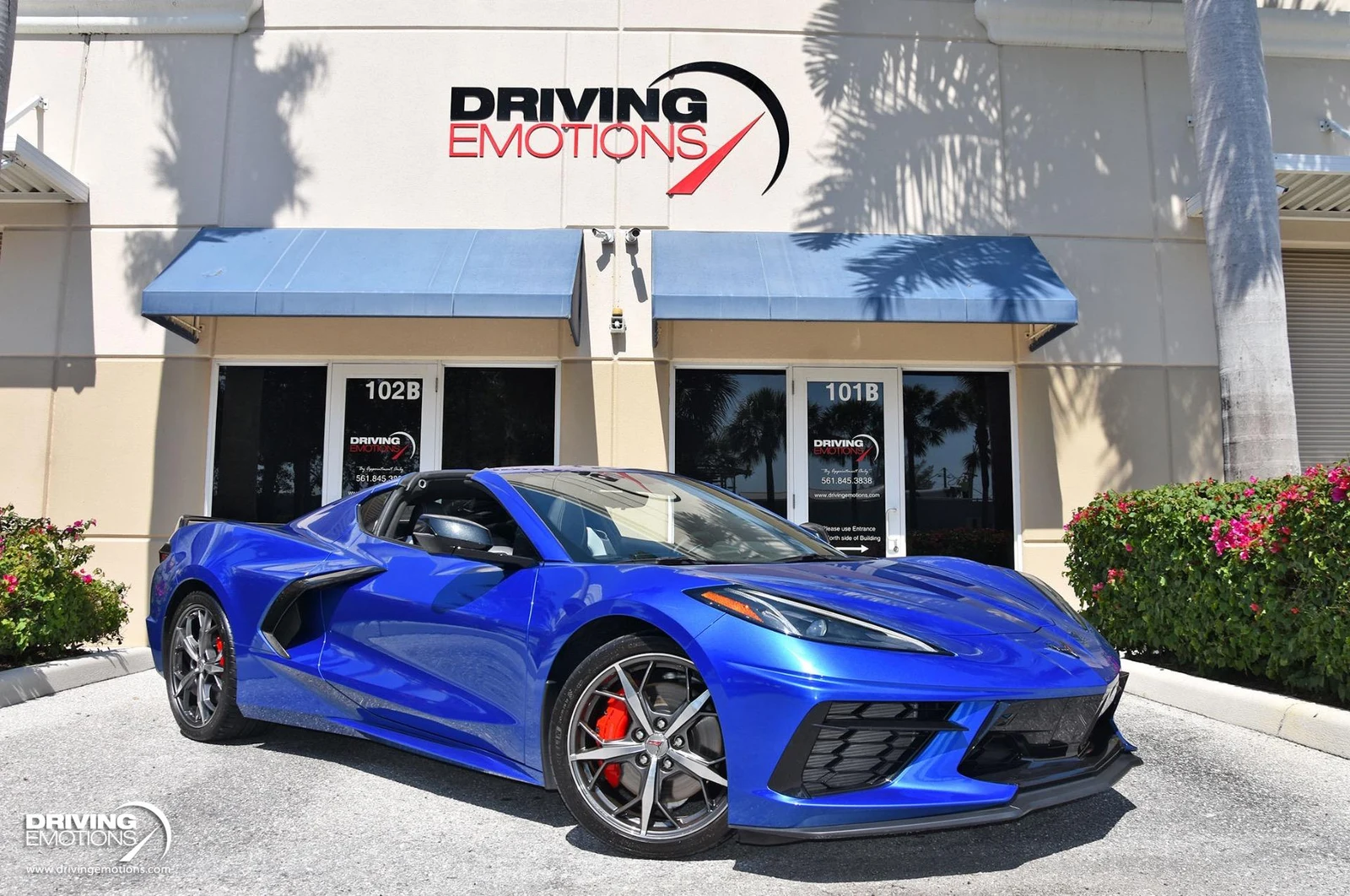 Chevrolet Corvette Stingray 3LT (C8) · Elkhart Lake Blue Metallic · Driving Emotions