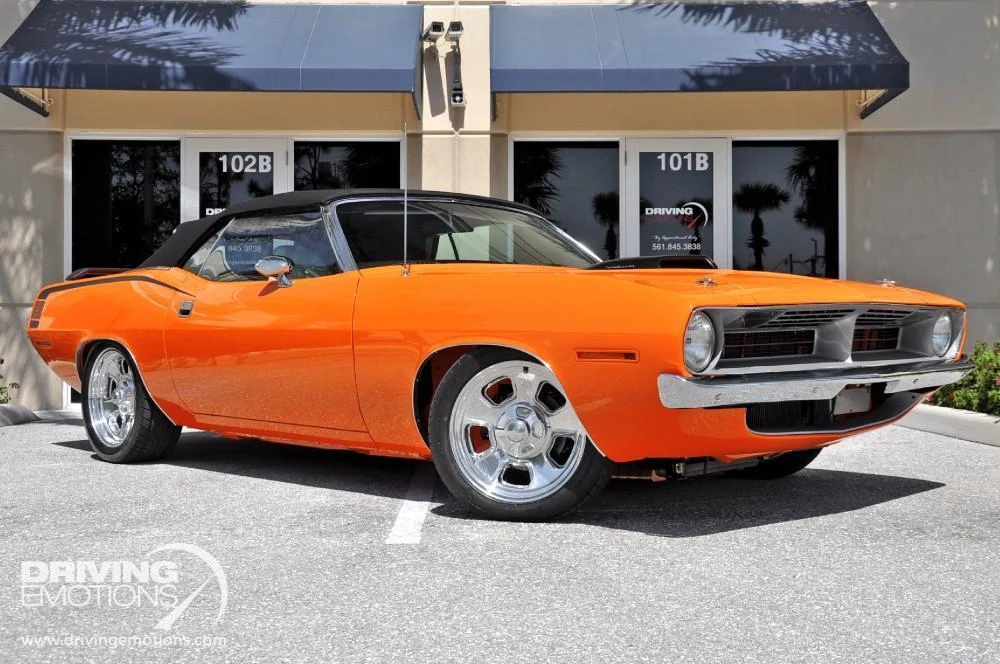 Plymouth Barracuda Convertible (3rd Generation) · orange · Driving Emotions