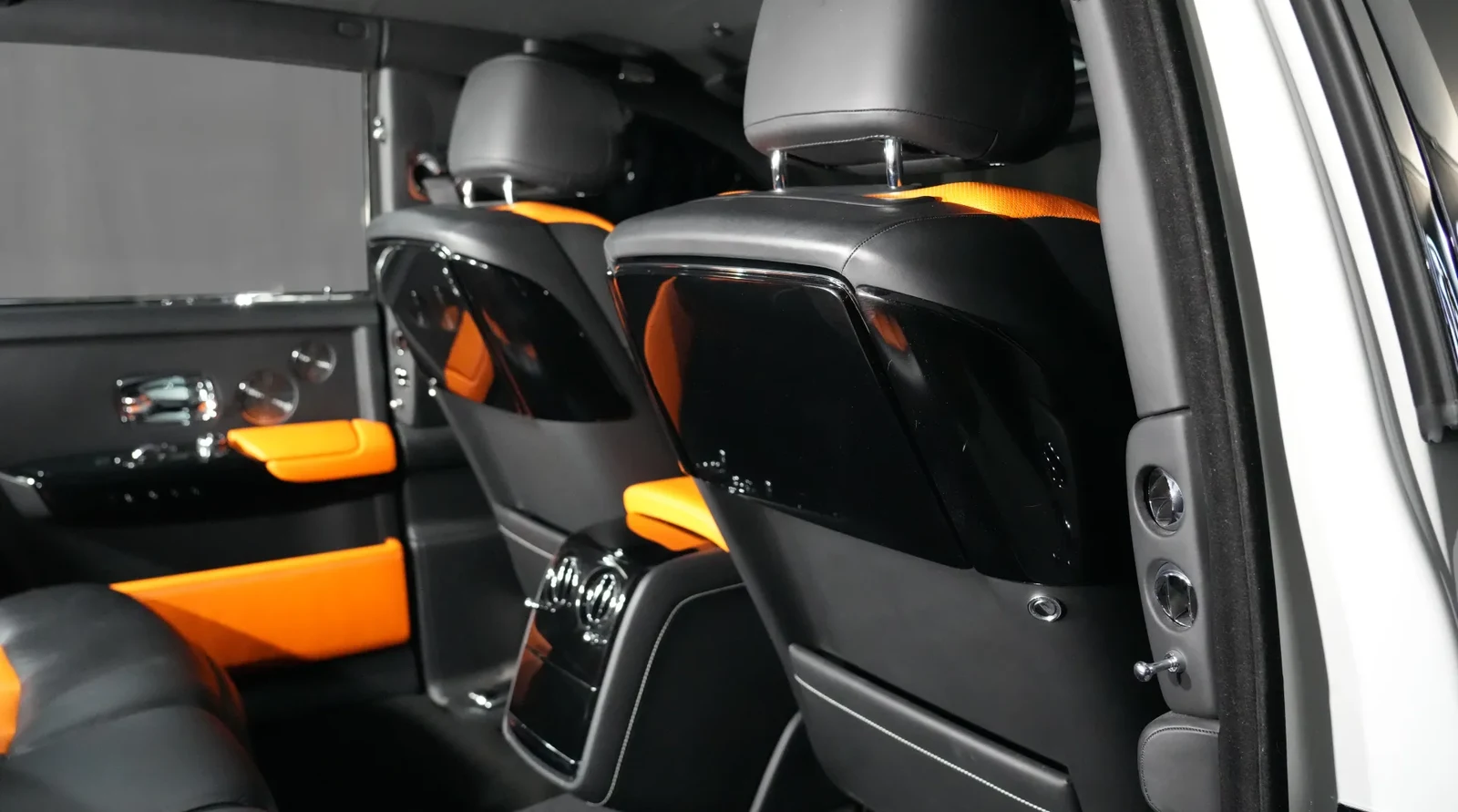 2021 Rolls-Royce Phantom SPOFEC / NOVITEC interior, seats, Mandarin & Black