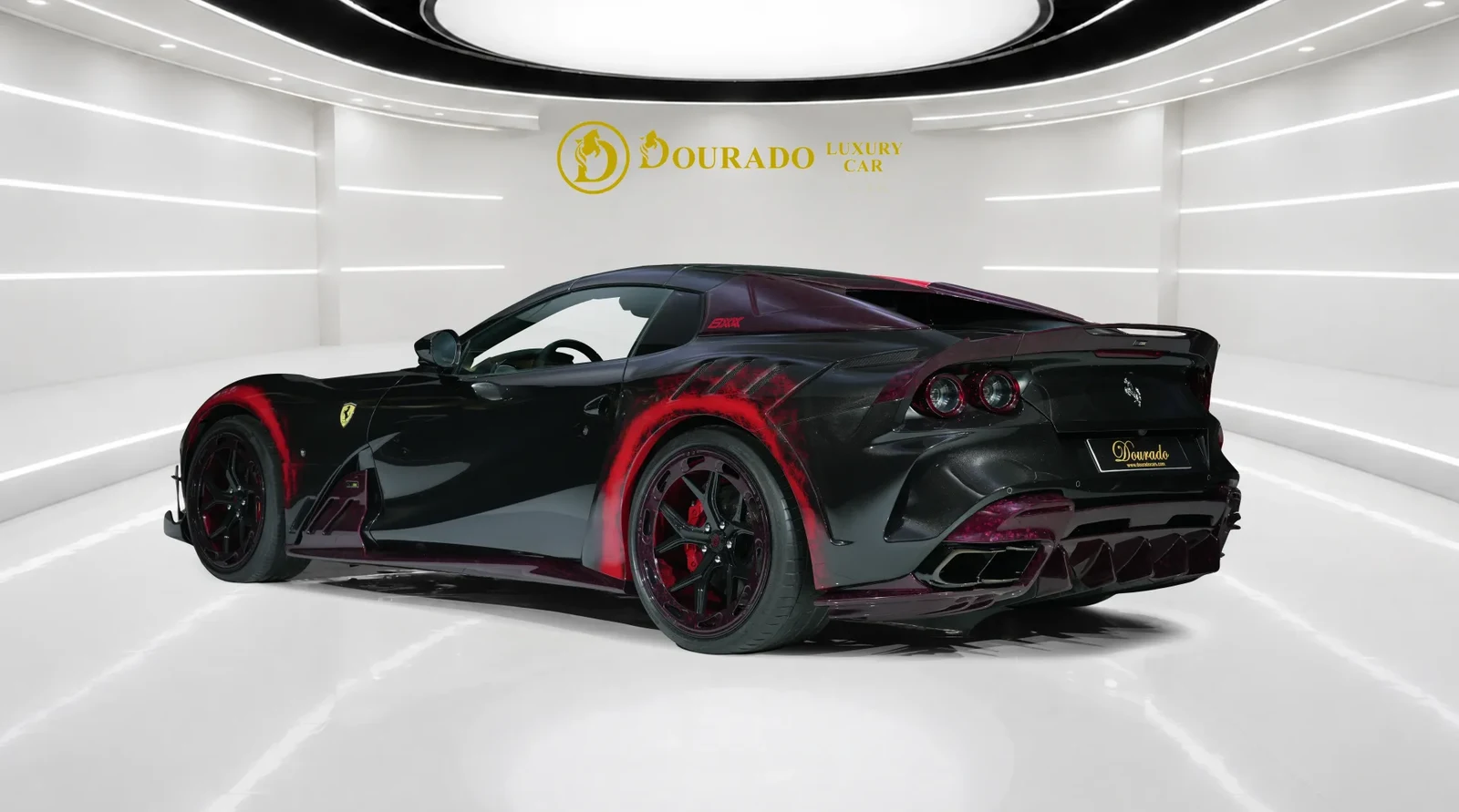 2023 Ferrari 812 GTS 8XX by Onyx Concept for sale, exterior, Nero Daytona and Rosso Corsa
