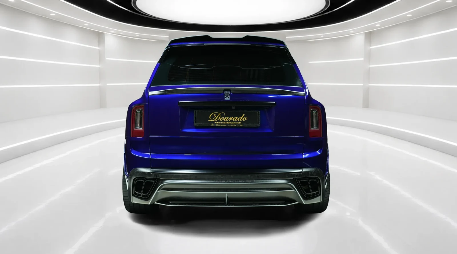 2019 Rolls-Royce Cullinan by Onyx Concept, rear three-quarter view, Deep Salamanca Blue