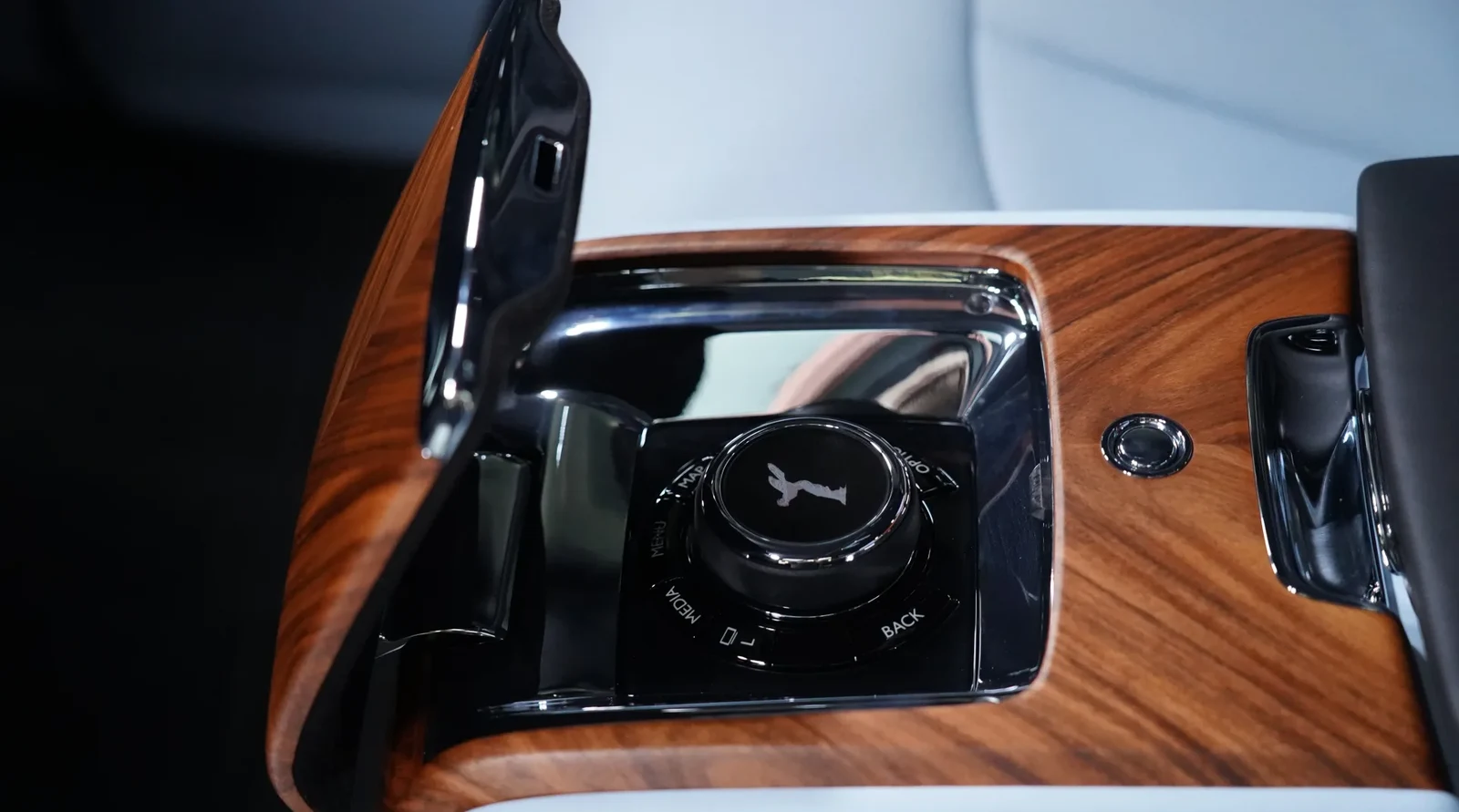 2019 Rolls-Royce Cullinan by Onyx Concept interior, center console, Baby Blue