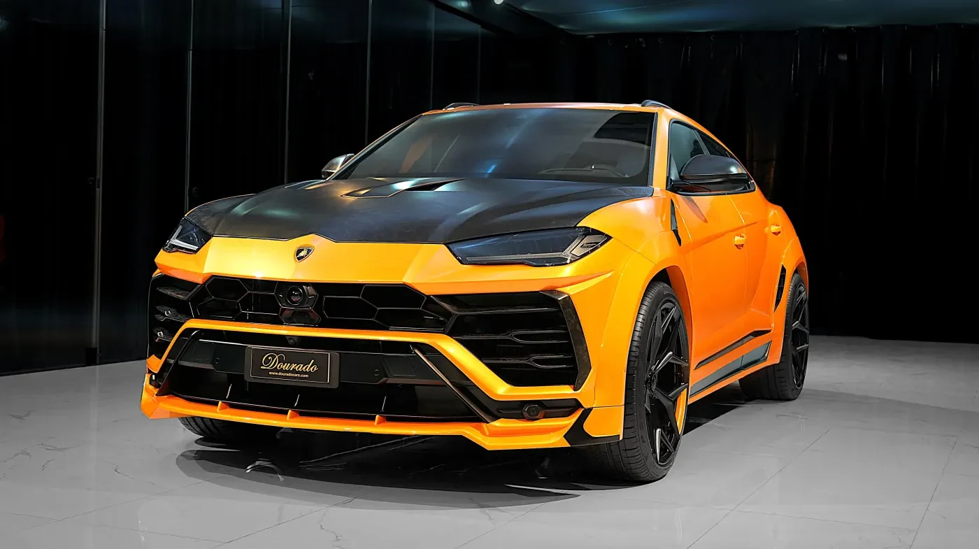2023 Lamborghini Urus Novitec ESTESO for sale, exterior, Orange Arancio Borealis