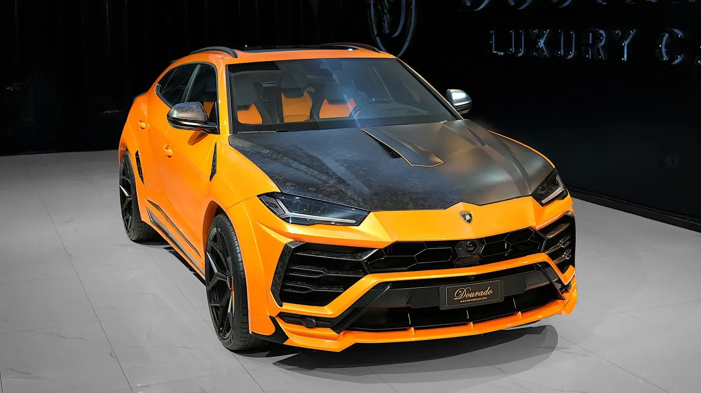 2023 Lamborghini Urus Novitec ESTESO for sale, exterior, Orange Arancio Borealis