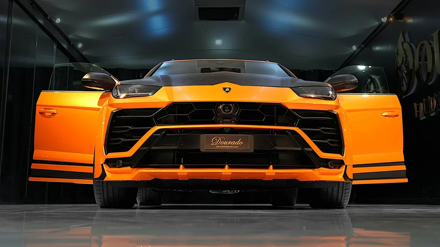 2023 Lamborghini Urus Novitec ESTESO for sale, exterior, Orange Arancio Borealis