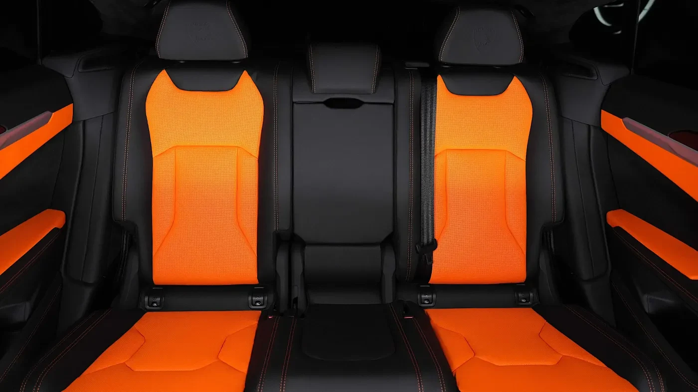 2023 Lamborghini Urus Novitec ESTESO interior, seats, Nera (Black) & Anracio Dryope (Orange)