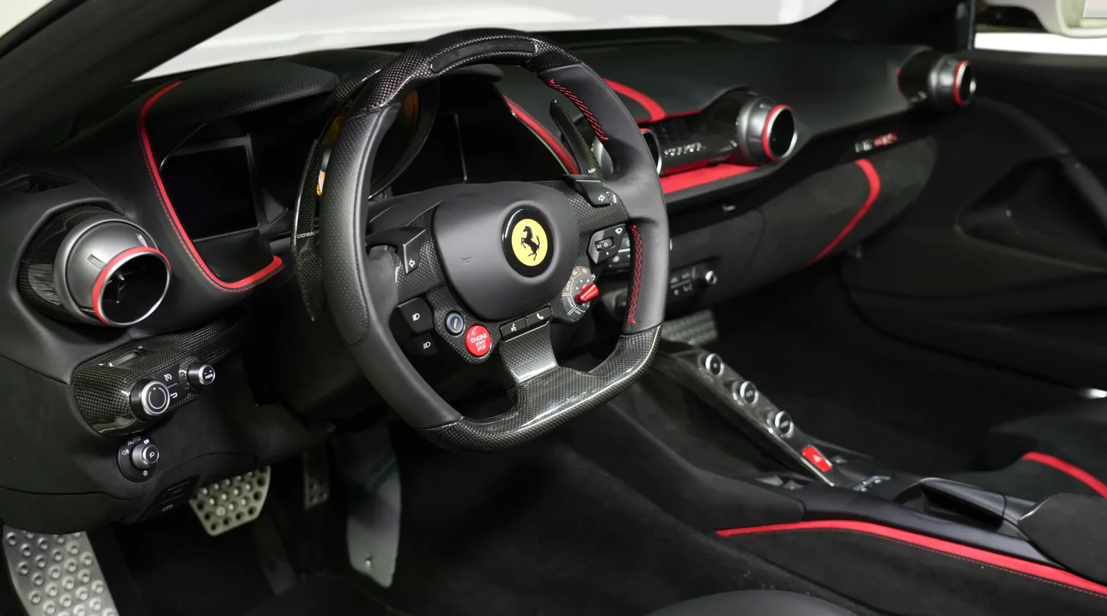 2022 Ferrari 812 GTS interior, Black