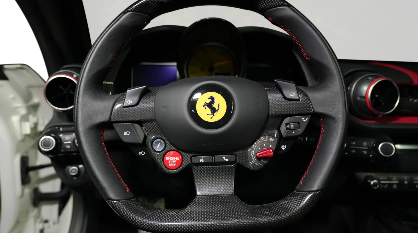 2022 Ferrari 812 GTS interior, Black