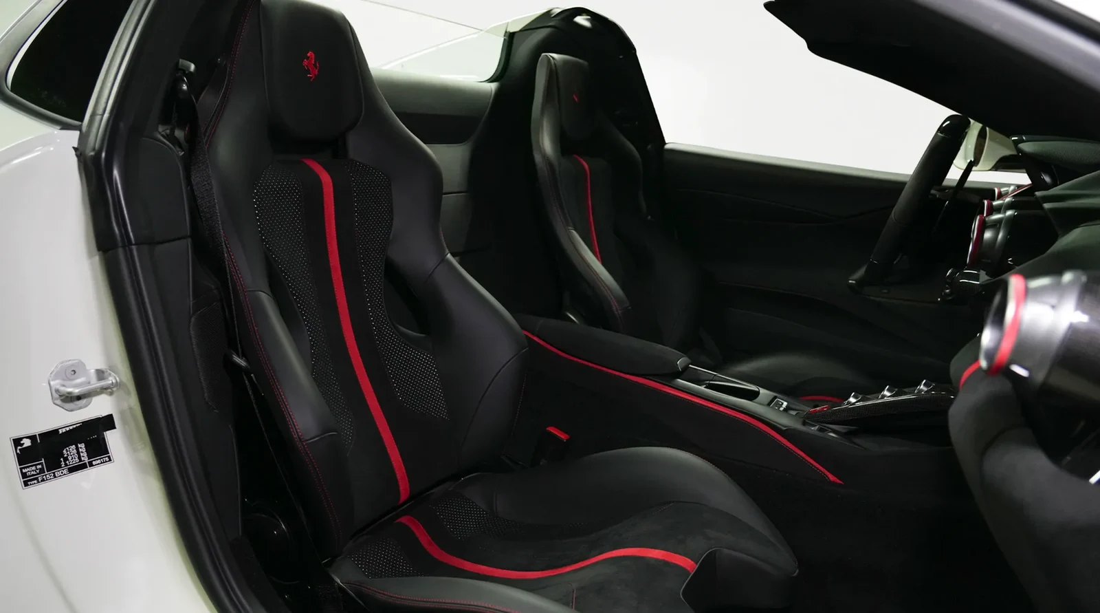 2022 Ferrari 812 GTS interior, seats, Black