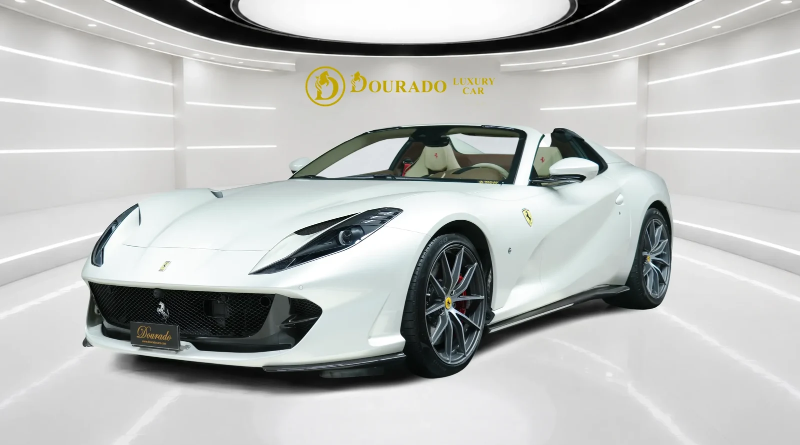 2022 Ferrari 812 GTS for sale, exterior, White (Bianco Italya)