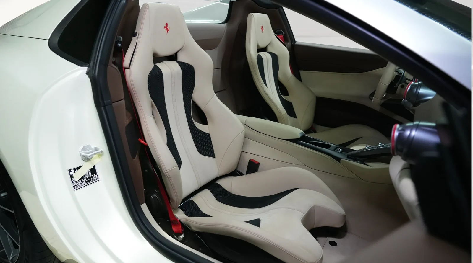 2022 Ferrari 812 GTS interior, seats, Beige and Brown