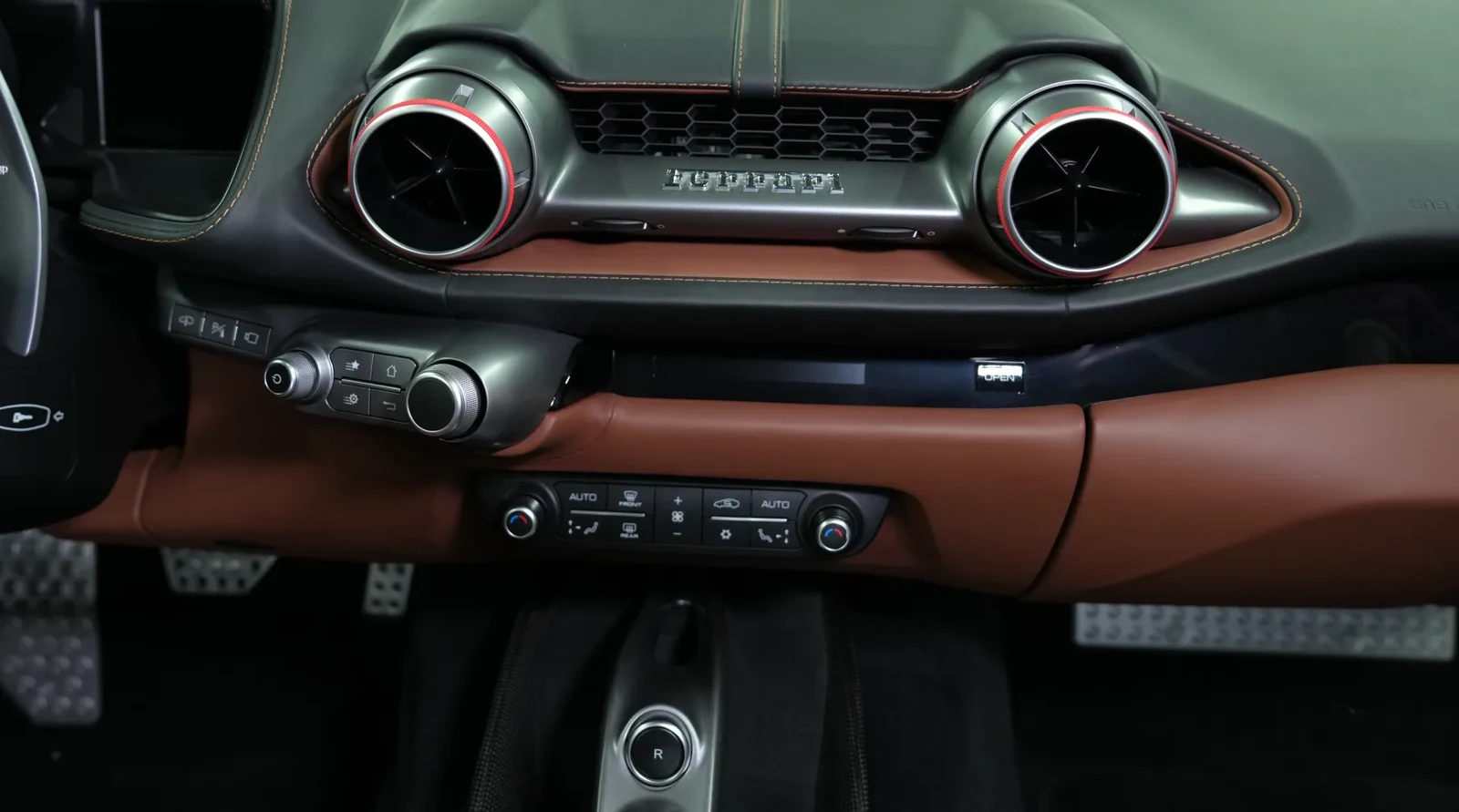 2022 Ferrari 812 GTS interior, Brown and Black