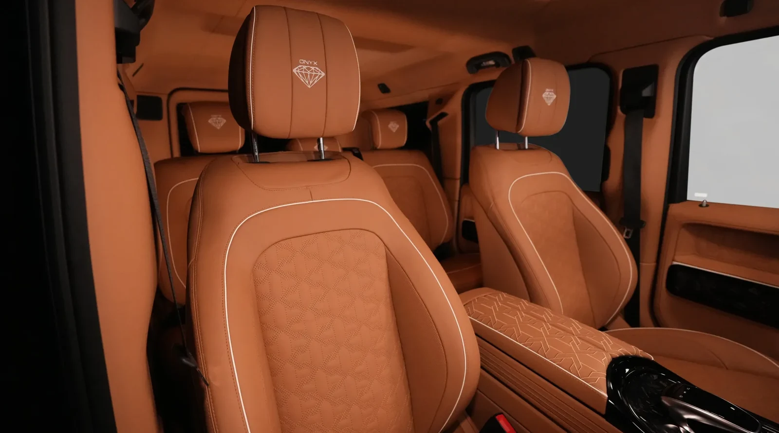 2022 Mercedes-Benz G-Class G7X by Onyx Concept interior, seats, Machiatto Brown