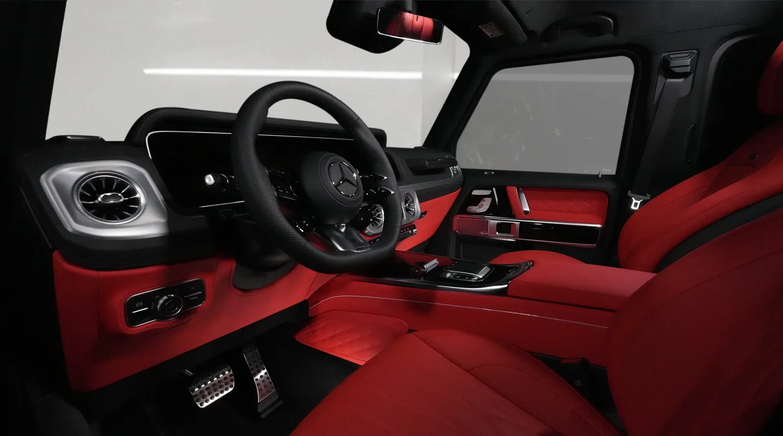 2025 Mercedes-AMG G 63 interior, Red