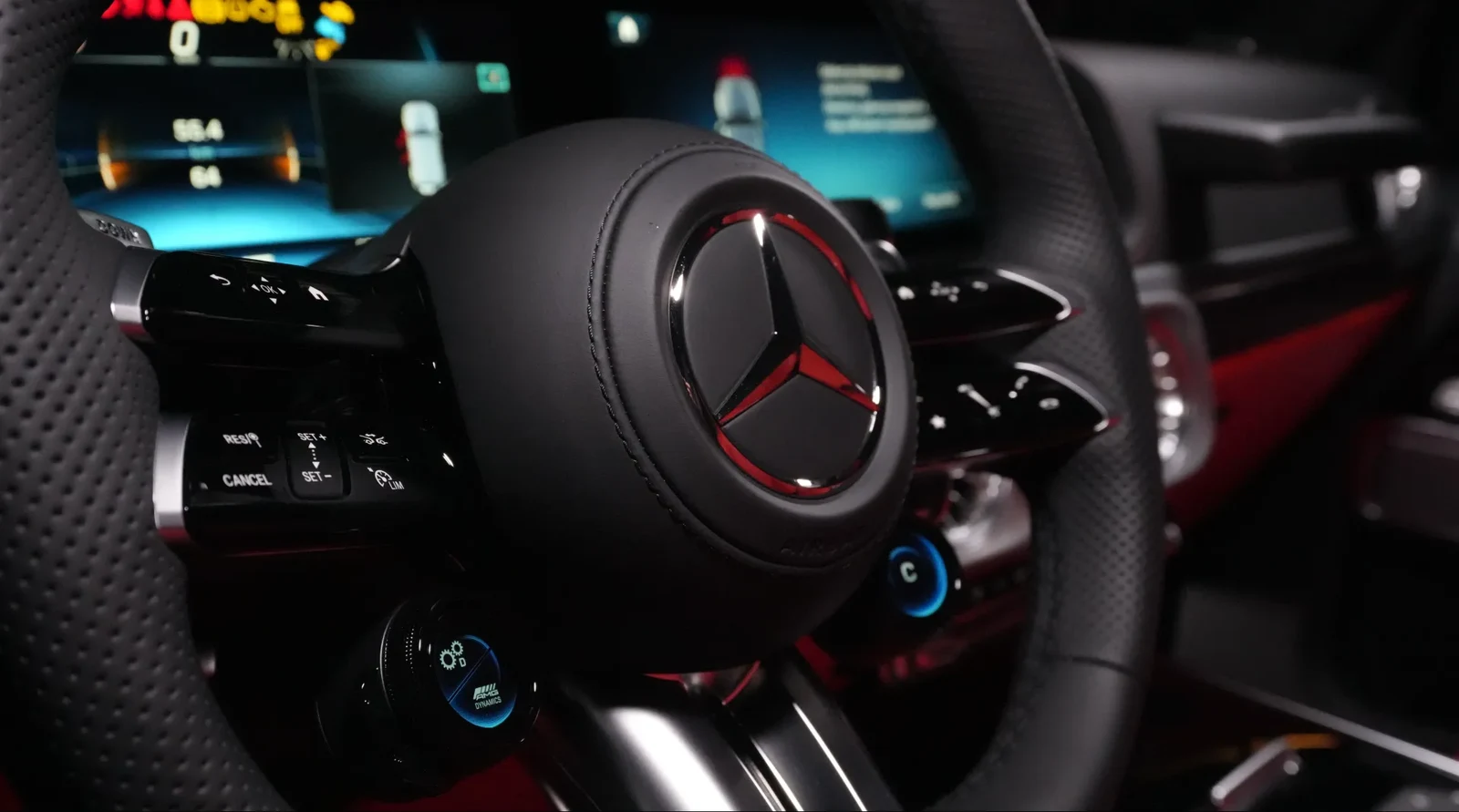 2025 Mercedes-AMG G 63 interior, steering wheel, Red