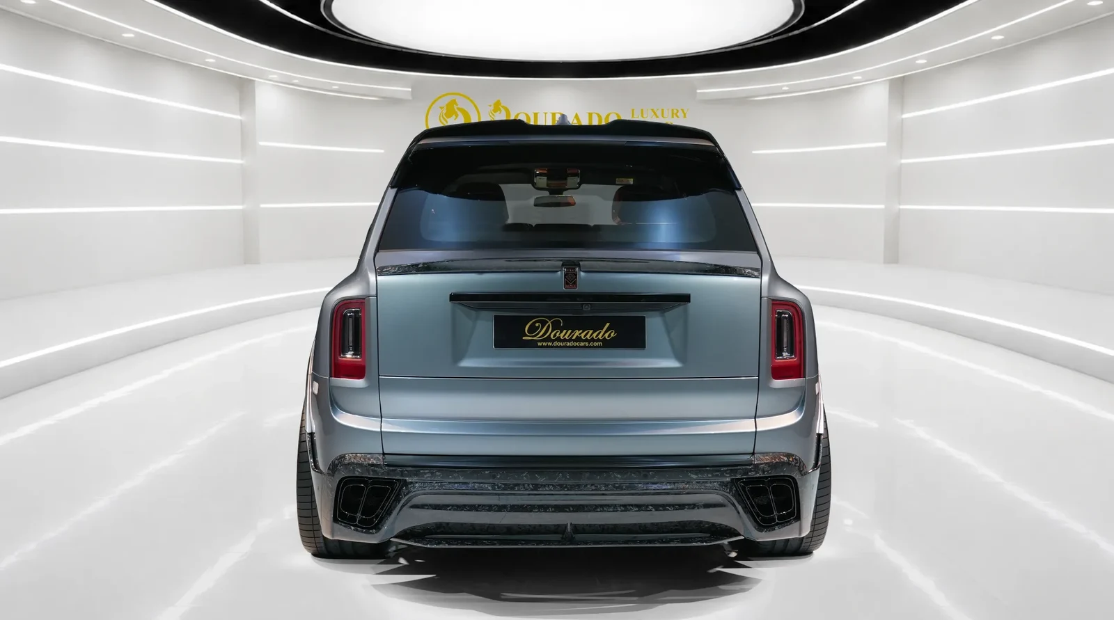 2023 Rolls-Royce Cullinan Black Badge by Onyx Concept, rear three-quarter view, Jubilee Silver
