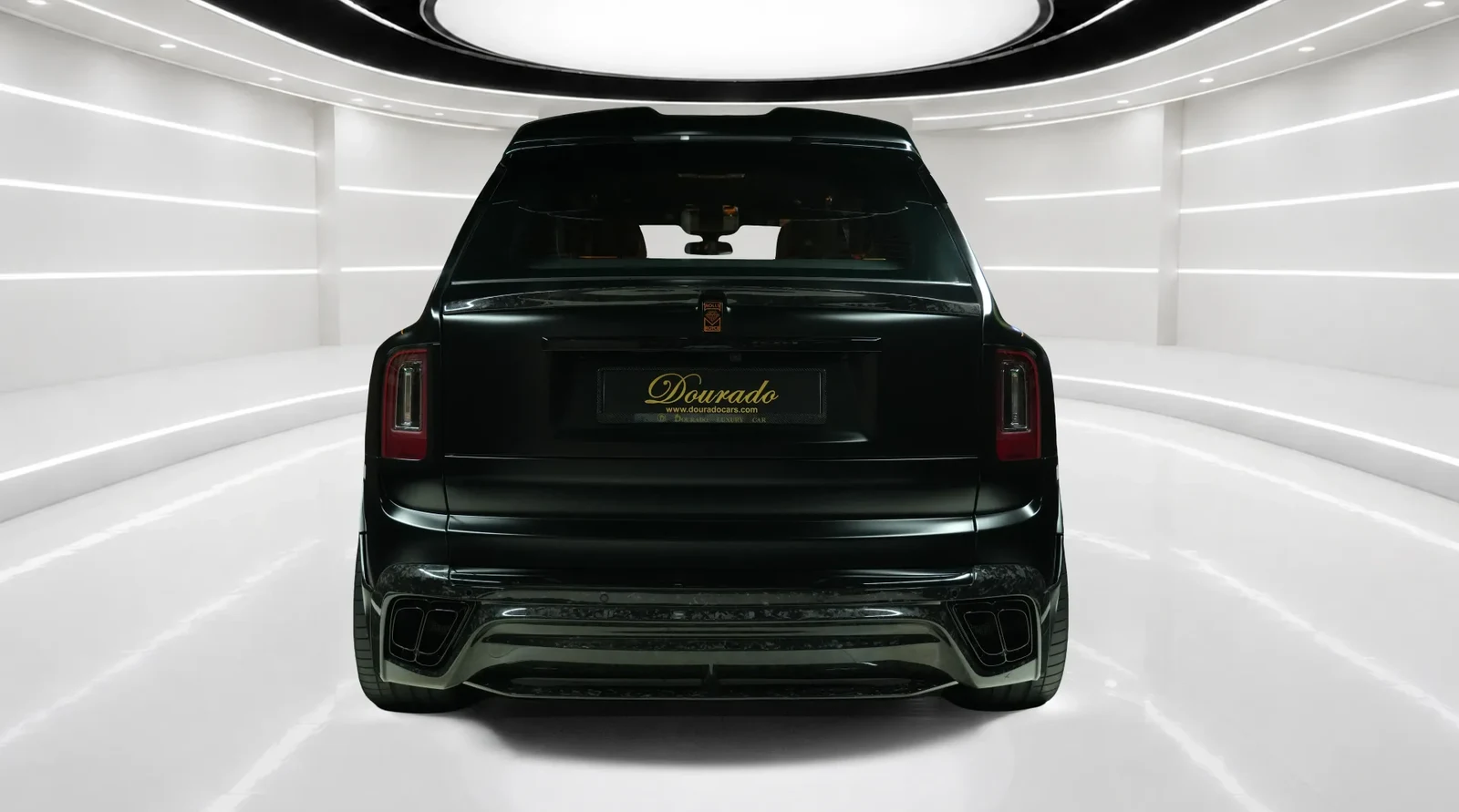 2024 Rolls-Royce Cullinan by Onyx Concept, rear three-quarter view, Black Satin Finish