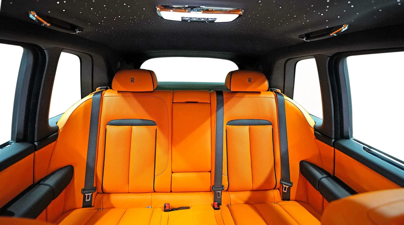 2024 Rolls-Royce Cullinan by Onyx Concept interior, seats, Mandarin Orange