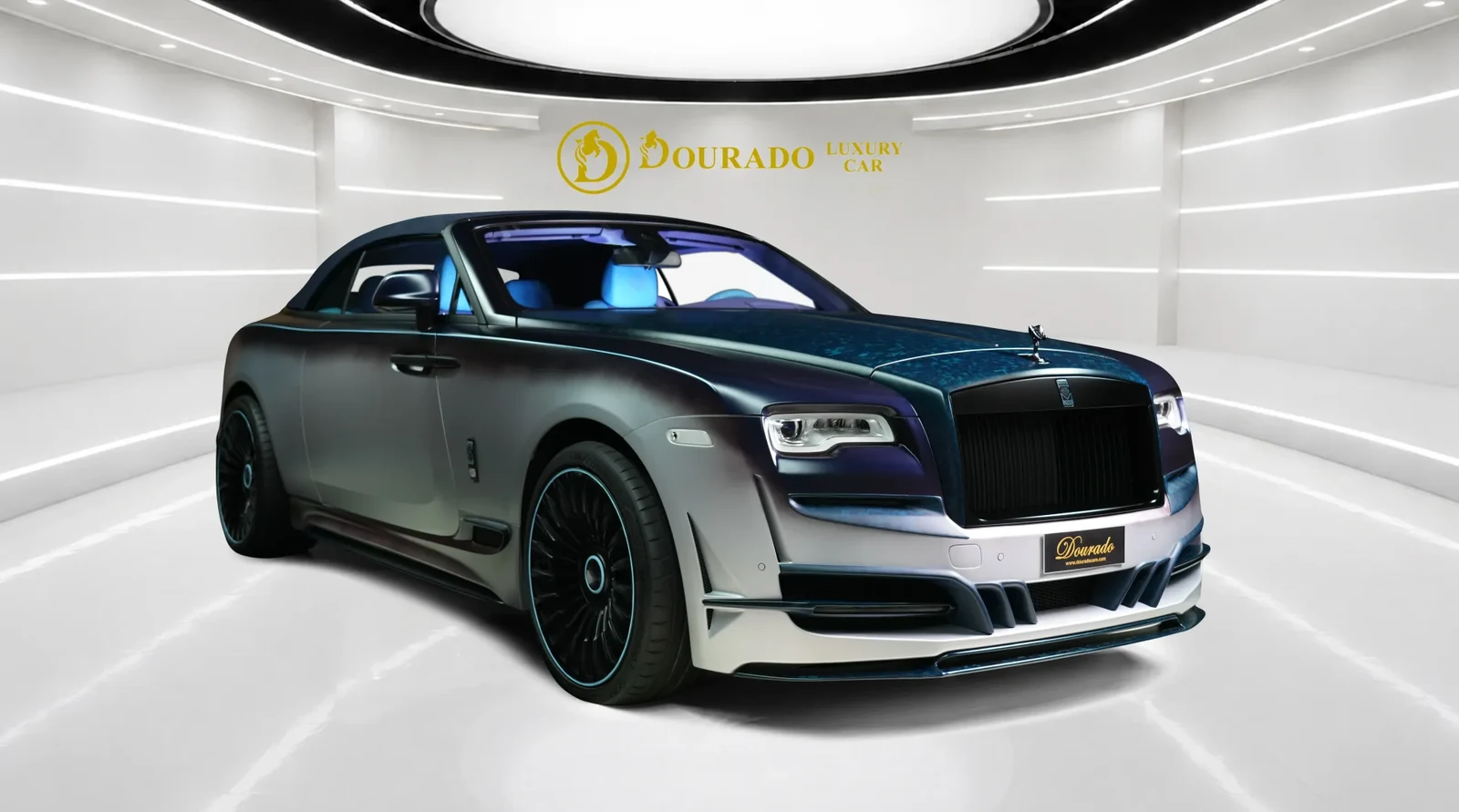 2020 Rolls-Royce Dawn by Onyx Concept, Silver Matte, complete car from a front three-quarter angle