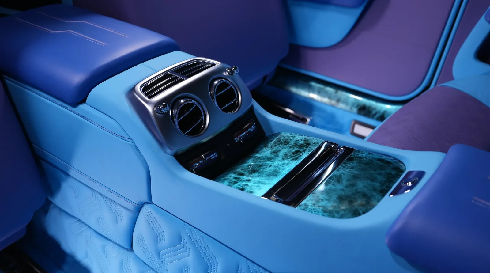 2020 Rolls-Royce Dawn by Onyx Concept interior, Blue & Purple