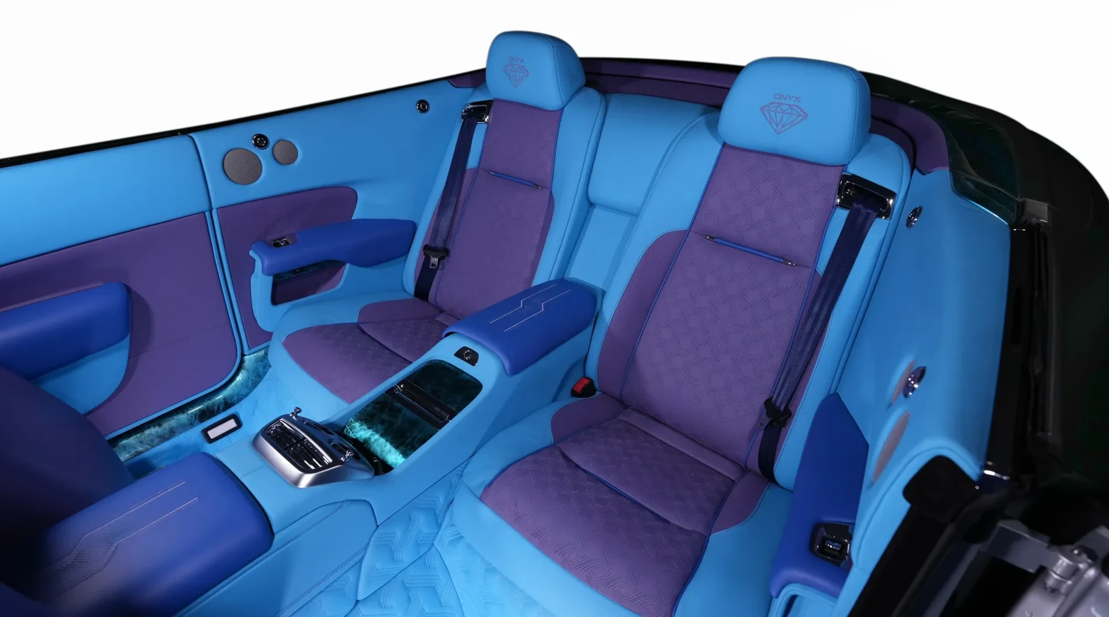 2020 Rolls-Royce Dawn by Onyx Concept interior, seats, Blue & Purple