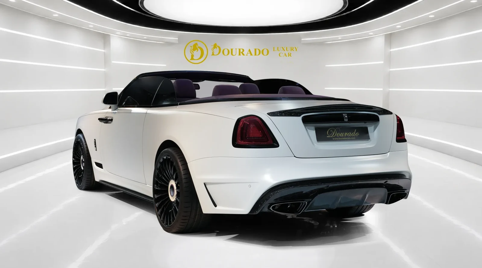 2020 Rolls-Royce Dawn by Onyx Concept, rear three-quarter view, Special Paint: White Satin Finish