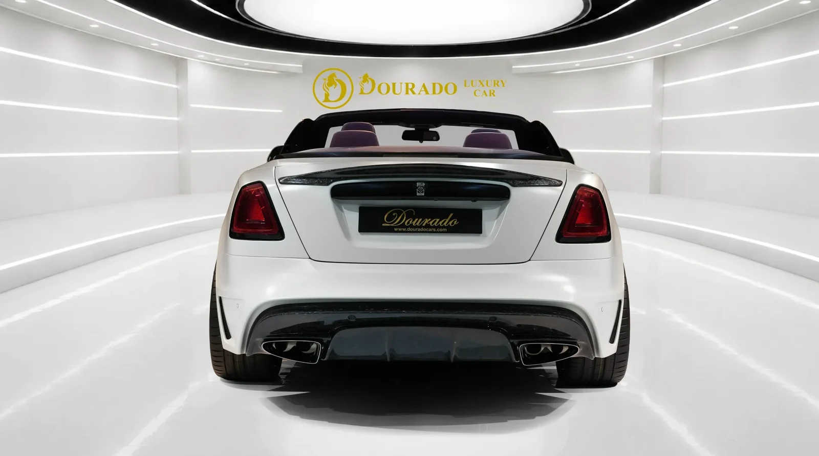 2020 Rolls-Royce Dawn by Onyx Concept, rear three-quarter view, Special Paint: White Satin Finish