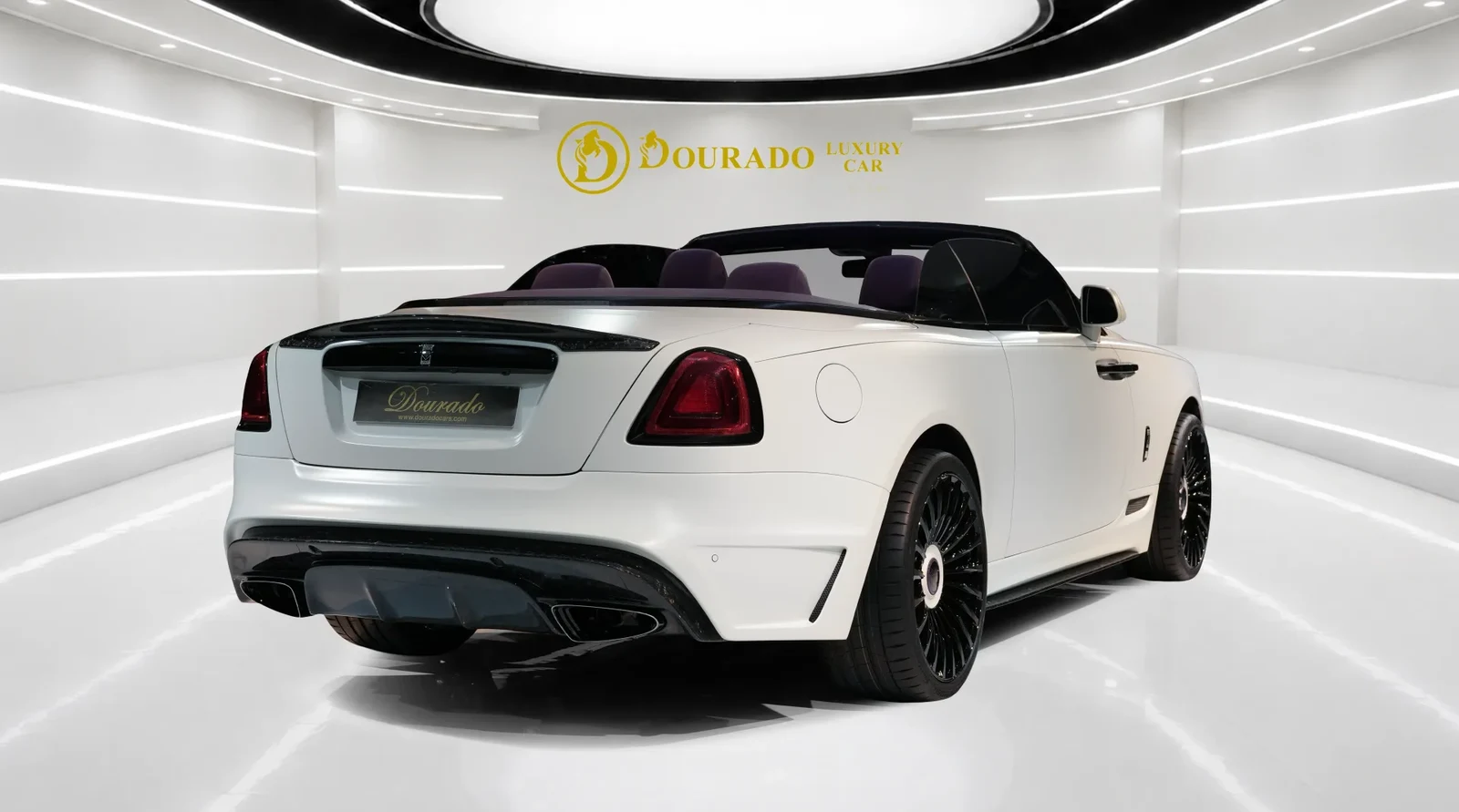 2020 Rolls-Royce Dawn by Onyx Concept, rear three-quarter view, Special Paint: White Satin Finish