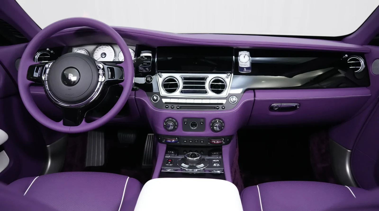 2020 Rolls-Royce Dawn by Onyx Concept interior, Purple and White