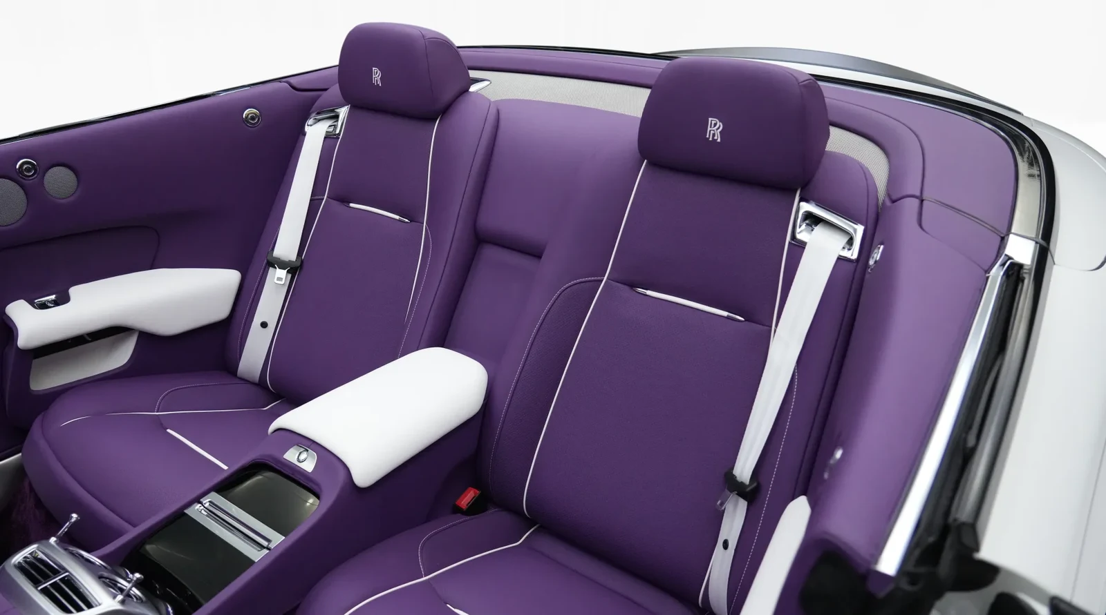 2020 Rolls-Royce Dawn by Onyx Concept interior, seats, Purple and White