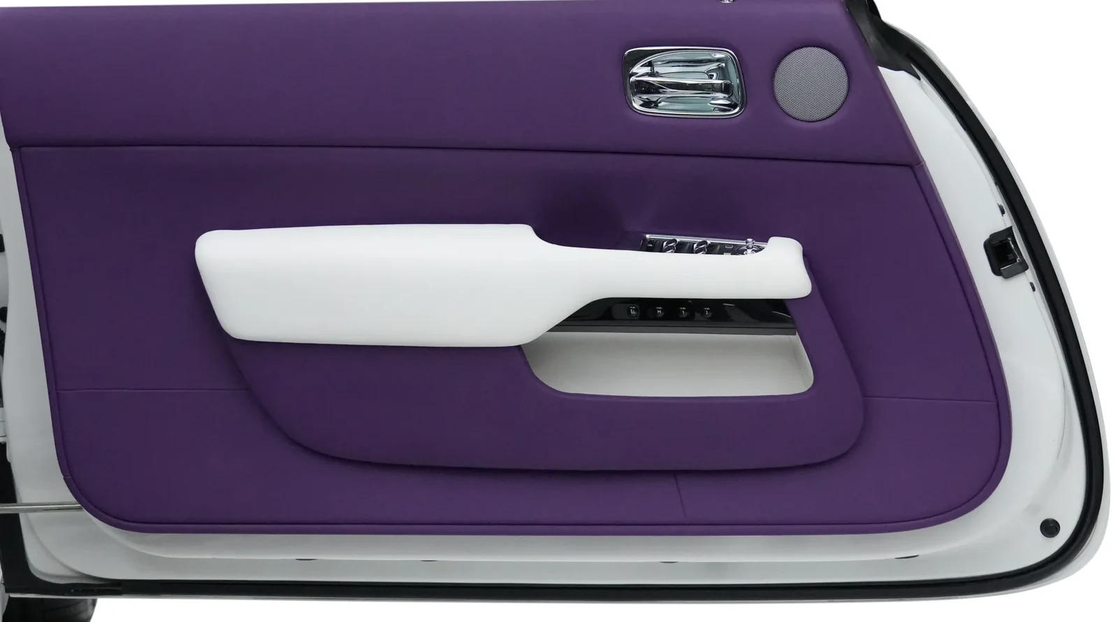 2020 Rolls-Royce Dawn by Onyx Concept interior, door panel, Purple and White