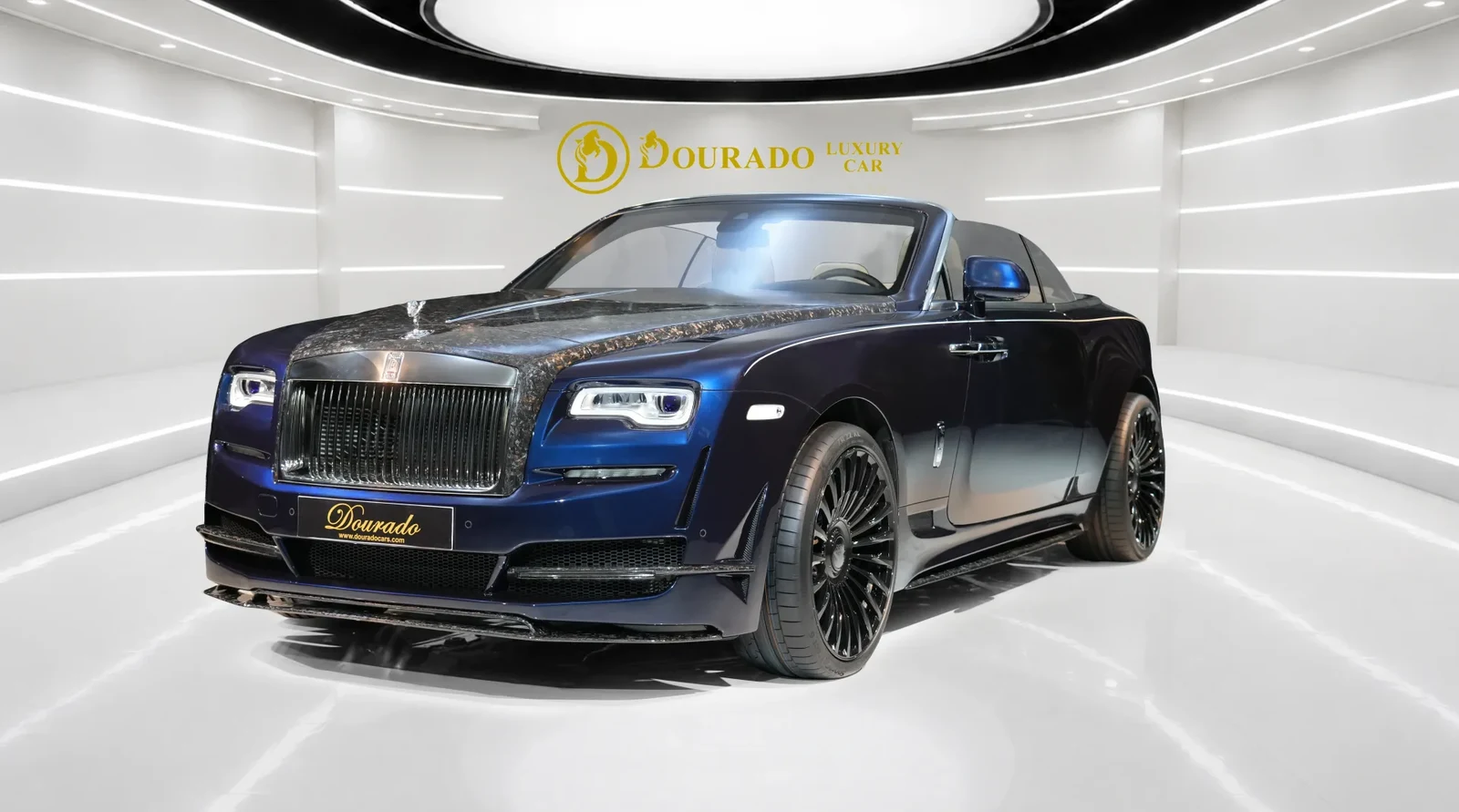 2022 Rolls-Royce Dawn by Onyx Concept for sale, exterior, Special Paint: Midnight Sapphire Blue