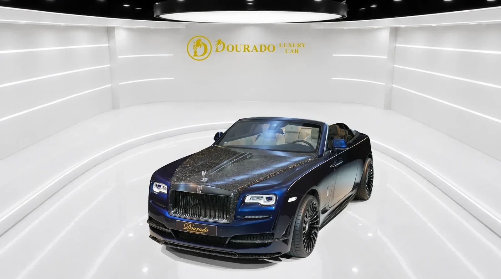 2022 Rolls-Royce Dawn by Onyx Concept for sale, exterior, Special Paint: Midnight Sapphire Blue