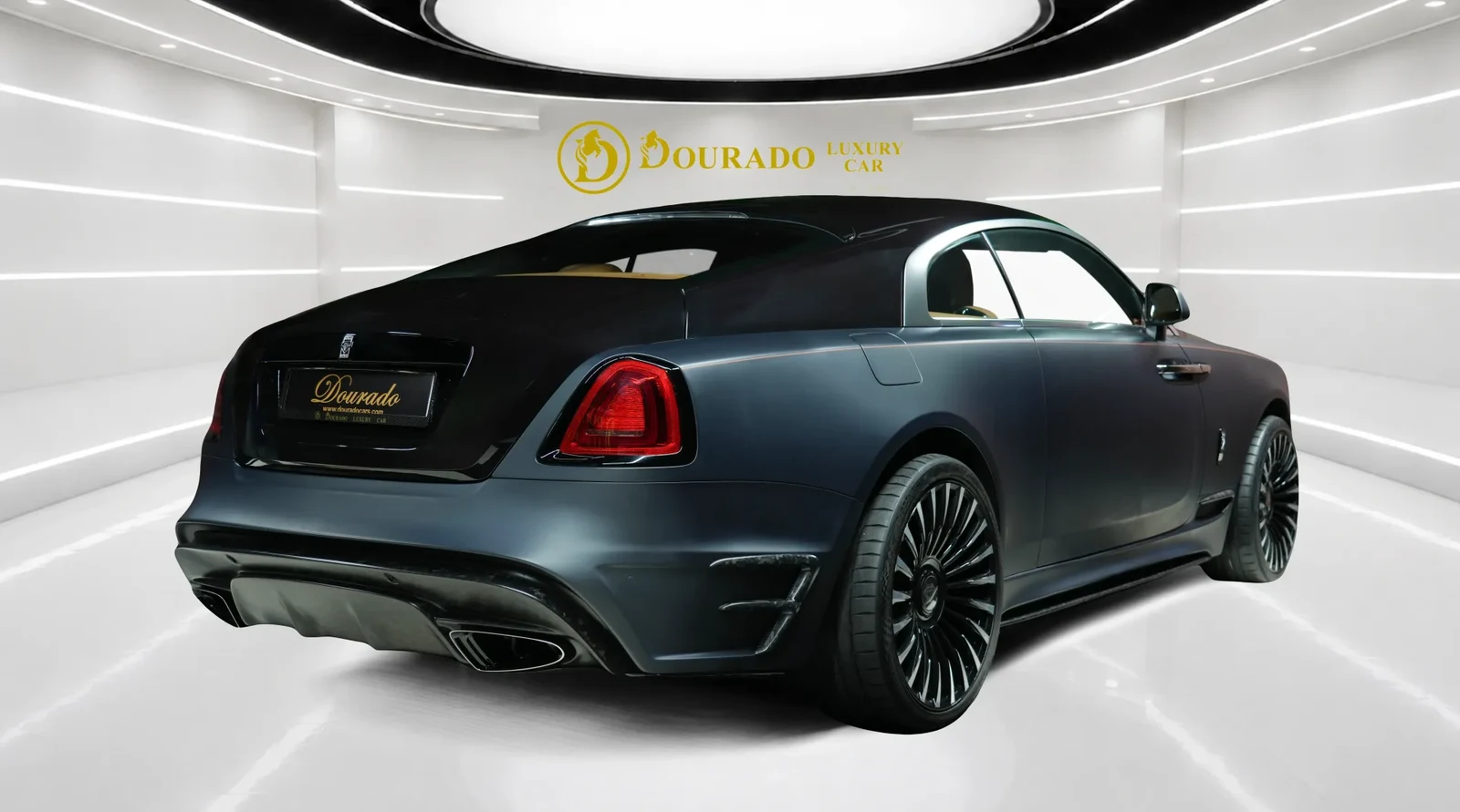 2020 Rolls-Royce Wraith by Onyx Concept, rear three-quarter view, Anthracite Grey Matte & Black Metallic