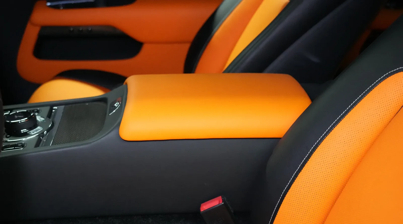2020 Rolls-Royce Wraith Black Badge by Onyx Concept interior, seats, Black & Orange