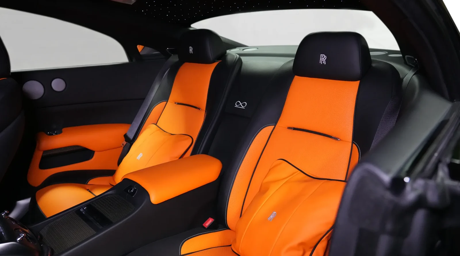 2020 Rolls-Royce Wraith Black Badge by Onyx Concept interior, seats, Black & Orange