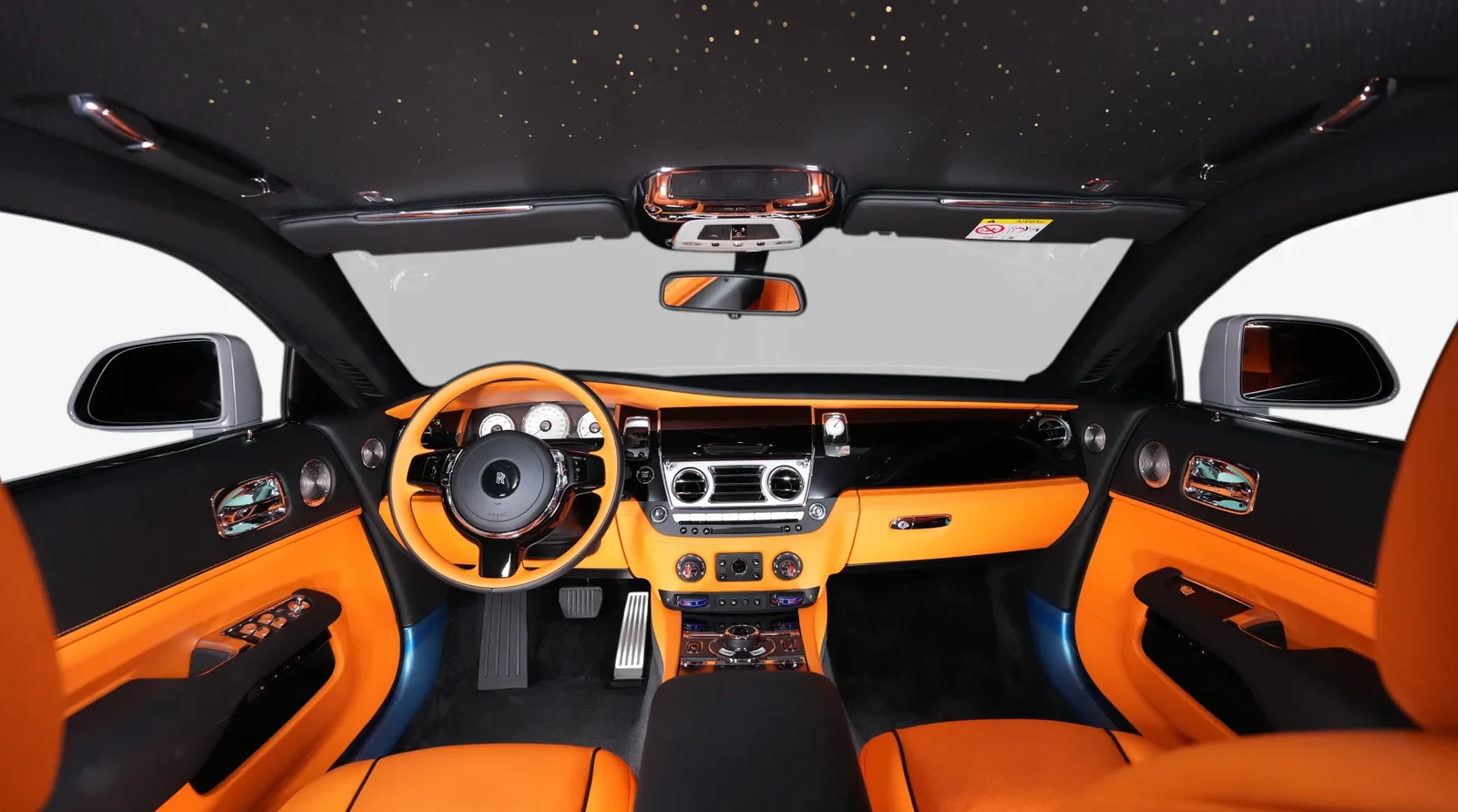 2023 Rolls-Royce Wraith by Onyx Concept interior, dashboard, Mandarin Orange