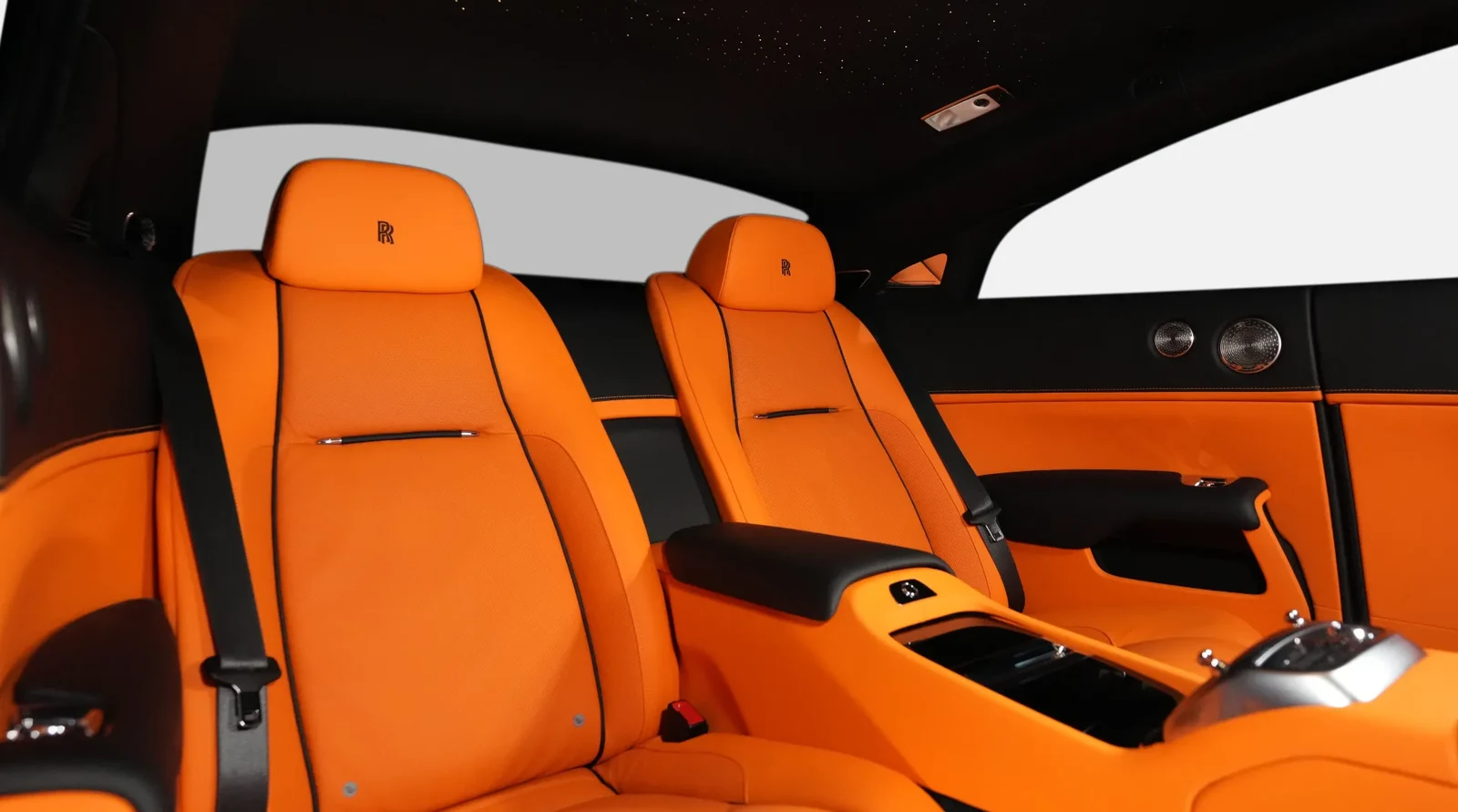 2023 Rolls-Royce Wraith by Onyx Concept interior, seats, Mandarin Orange