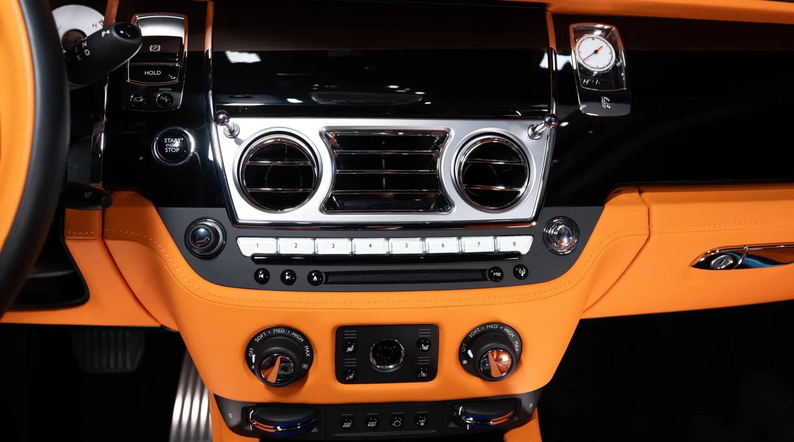 2023 Rolls-Royce Wraith by Onyx Concept interior, Mandarin Orange