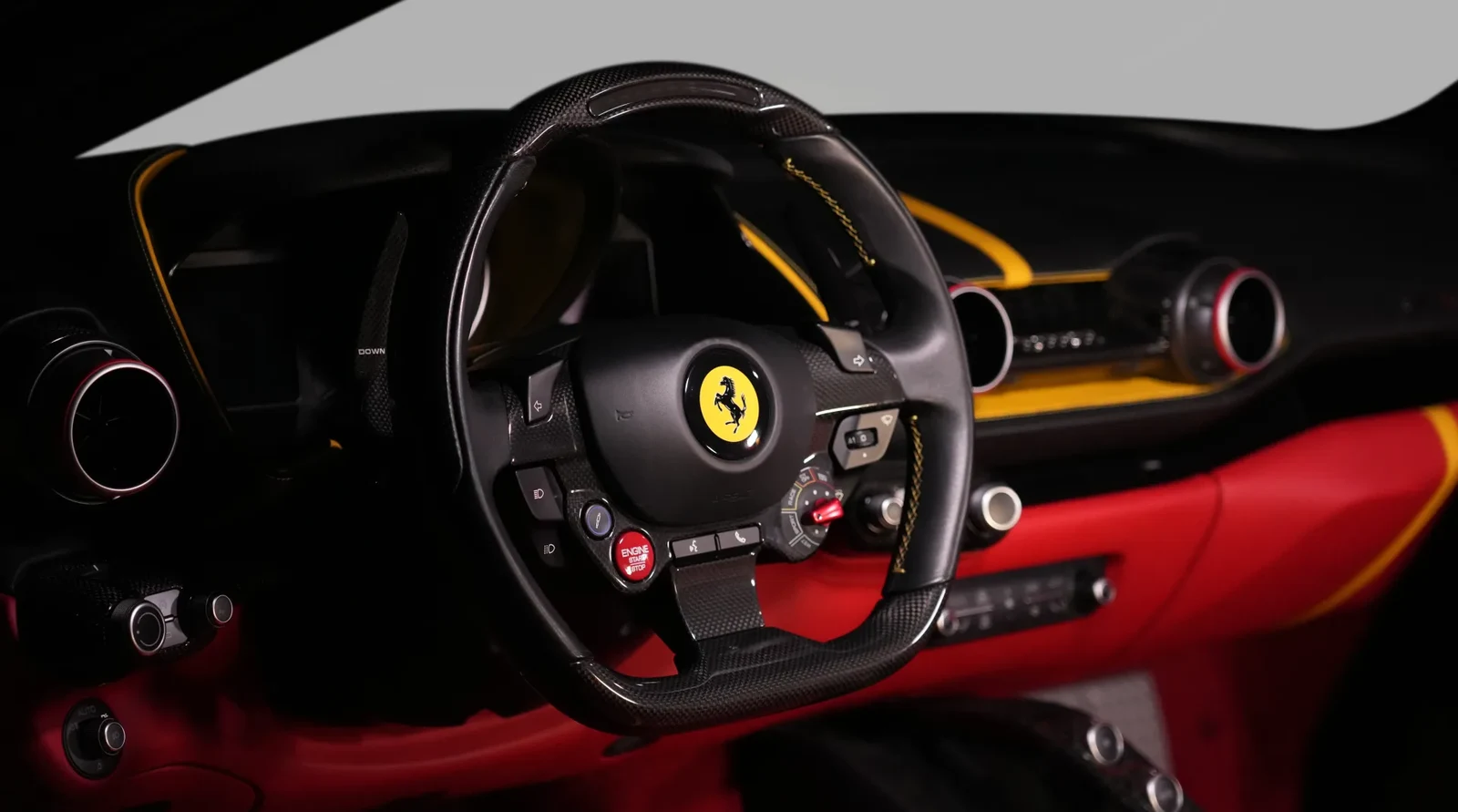 2021 Ferrari 812 Superfast 8XX by Onyx Concept interior, Rosso Ferrari Red