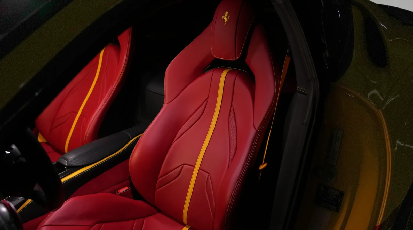 2021 Ferrari 812 Superfast 8XX by Onyx Concept interior, seats, Rosso Ferrari Red